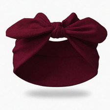Unisex Handmade Polyester Headband with Wide Bow New Style Hair Accessory 2026 picture