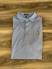 Peter Millar Masters Golf Polo Men's Large Blue New Without Tags picture