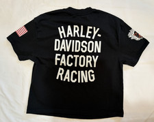 2026 Harley Davidson Womens Factory Racing CROP T-Shirt | Fast Johnnie Small picture