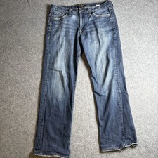 Luck Brand Blue Jeans Men’s 361 Vintage Straight Distressed Size 32 X 34 picture