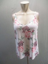 NWT Zeagoo Size S Womens Multicolor Floral Sleeveless V Neck V Back Top 472 picture