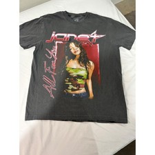 Janet Jackson Rhythm Nation All For You Graphic Tee Vintage Style Grey Medium picture