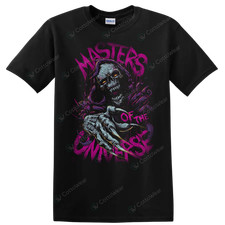 Halloween Skull Neon Horror Art T Shirt Spooky Gothic Graphic Tee Unisex Design picture
