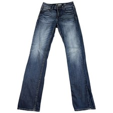 BKE Tyler Jeans Mens 32XXL Blue Denim Cotton Washed Rugged Stretch Straight Leg picture