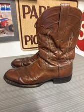 Tecovas The Doc Mens 13 EE Wide Scotch Goat Leather Square Toe Cowboy Boots picture