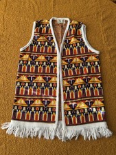 vintage 1960s/1970s Justin Charles Co-ordinates knit vest Multicolor Size S picture