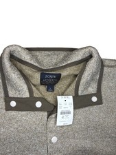 J.CREW Authentic Fleece Men Size M Light Brown/Oatmeal #CD792 HO24 2028377KH picture
