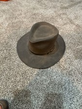 Outback Trading Co Kodiak Hat Size M Brown Cotton Oilskin picture