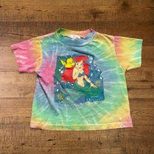 Vintage Disney The Little Mermaid tie-dye single stitch t-shirt picture