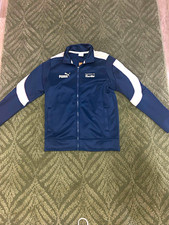 PUMA x Porsche Colorblock Full-Zip Track Jacket Pockets Blue/White Men M picture