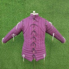 Medieval Arming Doublet Gambeson Quilted Armor Aketon Costume Jacket SCA Combat picture