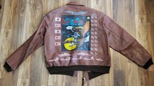 Vintage Custom US Army Air Corps Leather Flight Jacket Japan & Batman + History picture