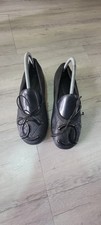 Chanel Cambon Black Quilted Leather Interlocking CC Ballerina Flats Size 39 picture