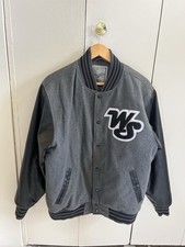 Vintage Springfield Classic Raw Blue Wingstone WS Varsity Jacket Size M picture