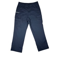 Tesla Motor Co Mens Black Cargo Work Pants TSL8412 Size 32 Straight Leg Utility picture