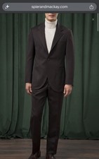 NWT Spier & MacKay Chocolate Cavalry Twill Neo 3 Suit Size 40R Slim Fit picture