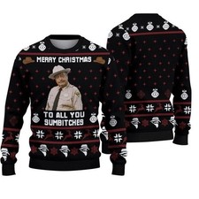 Merry Christmas To All You Sumbitches Ugly Sweater, Funny Movie Merry Christmas picture