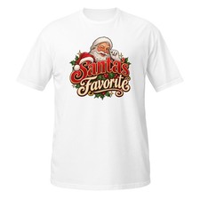 Santa's Favorite Christmas T-Shirt Funny Santa Claus Holiday Graphic picture