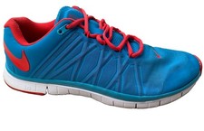 Size 11.5 - Nike Free Trainer 3.0 Sneakers Vivid Blue/Light Crimson-White Mens picture