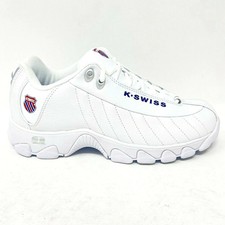 K Swiss ST329 Heritage White Classic Blue Red Womens Casual Sneaker 95824 130 picture