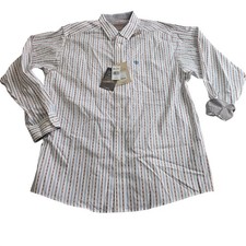 Ariat Mens Augustine XL White Serape Stripe Wrinkle Free Western Shirt 10071751 picture