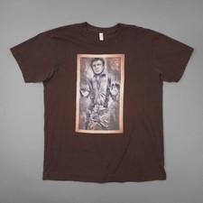 FireFly Captain Malcolm Reynolds Carbonite T Shirt Mens XL Brown Cotton Made USA picture