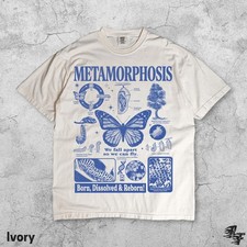 Butterfly Metamorphosis Graphic Tee Monarch Life Cycle Nature Lover Men & Women picture