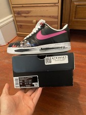 Nike G-Dragon x Air Force 1 '07 Para-Noise 3.0 Sneakers Size 8.5 picture