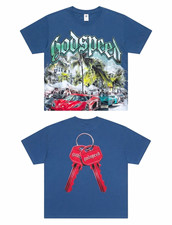 Godspeed Graphic T-Shirt Blue picture