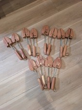 Lot of 6 Pairs Rochester Shoe Tree Co Cedar Wood Shoe Trees Split Toe USA Exc picture