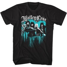 Motley Crue T-Shirt Just Go Away Heavy Metal Tommy Lee New Mens Black picture