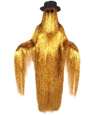HPO Adult Dapper Creature Playboy Tinsel Costume with Wig for Halloween Cosplay picture