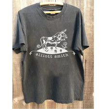 Elliott Smith Ferdinand The Bull Vintage Indie Folk Music Graphic T-Shirt picture