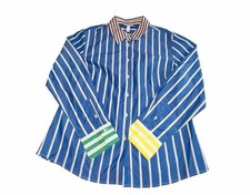 Rosie Assoulin x Target Striped Poplin Button Down Shirt Size M picture