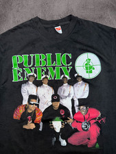 Vintage 90s Public Enemy Apocolypse 1991 Rap Tee Shirt Black XL Def Jam Rare picture
