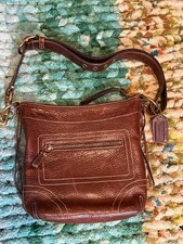 Vintage 2006 Coach Brown Pebbled Leather Crossbody Shoulder Bag G06S-10398 picture