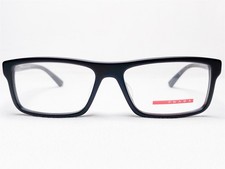 NEW Prada VPS04G-F 1BO-1O1 Men's Eyeglasses Frames Matte Black Rectangle 55/16 picture