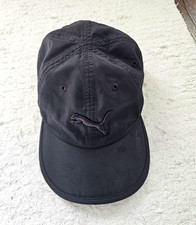 PUMA Black Adjustable Canvas Baseball Cap, One Size Unisex Adult Casual picture