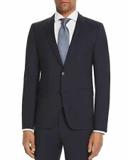 HUGO BOSS Jeffrey Men's Modern-Fit Wool Suit Jacket Navy Blue 36R picture