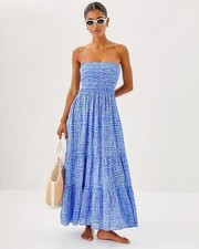 LILLY PULITZER NWT $148 Anali Maxi Coverup Dress in Seacrets Size Medium picture