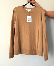 Nordstrom 100% Cashmere Womens Crew Neck Lightweight Pullover Sweater L picture
