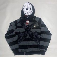 RARE LRG Friday The 47th Zip Hoodie Black / Grey | Size- Large | NWT picture
