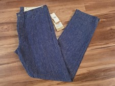Double RL RRL Pants- Indigo Cotton Linen Clyde Trouser- Size 34x34 picture