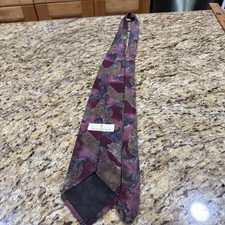 Vintage BILL BLASS Silk Tie, Neck, Tie PAISLEY MULTICOLOR 56” Nice Cpix picture