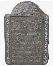 New Stitch Shoppe Loungefly Hocus Pocus Glow Tombstone Emily Binx Mini Backpack picture
