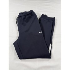 Hugo Boss Green Label Athleisure Sweatpants Mens Navy Blue Jogger Pants Size M picture