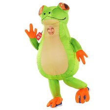 Kids Giant Inflatable Frog Costume Boys Girls Toad Blow Up Animal Suit Halloween picture