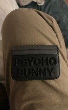 Psycho Bunny Black Leather Card Holder picture