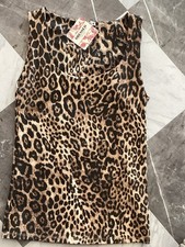 062 Zara Leopard Print Sleeveless Tank Top - Brown/Black picture