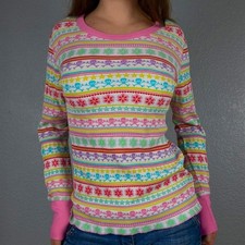 2005 Victorias Secret rare waffle knit skull top picture